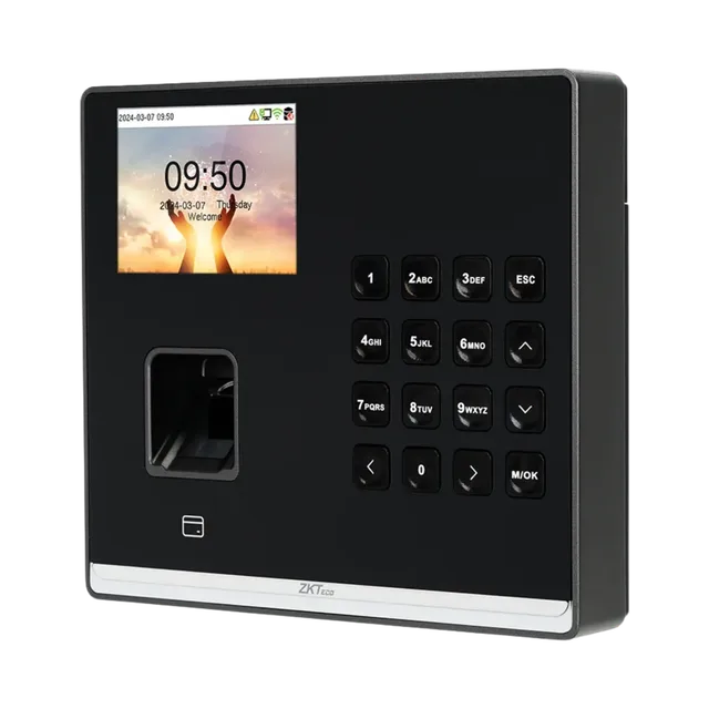 Reloj checador ZKTeco M2LR de huella digital con conexión WiFi